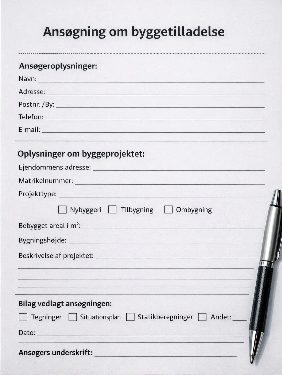 Guide til byggetilladelse: Sådan søger du om byggetilladelse — Arkitekttegnestuen Yderskov